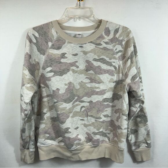 Old Navy Cream Camo Sweater 0473 - Picture 1 of 6